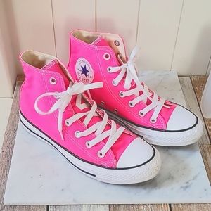 Converse All Star HOT Pink High Top Sneakers